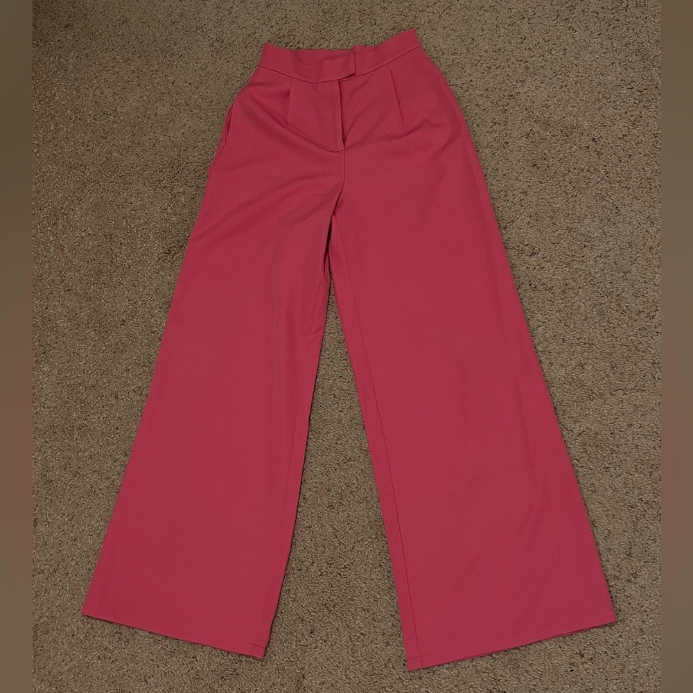 Pink tall pants size 4 showpo brand
